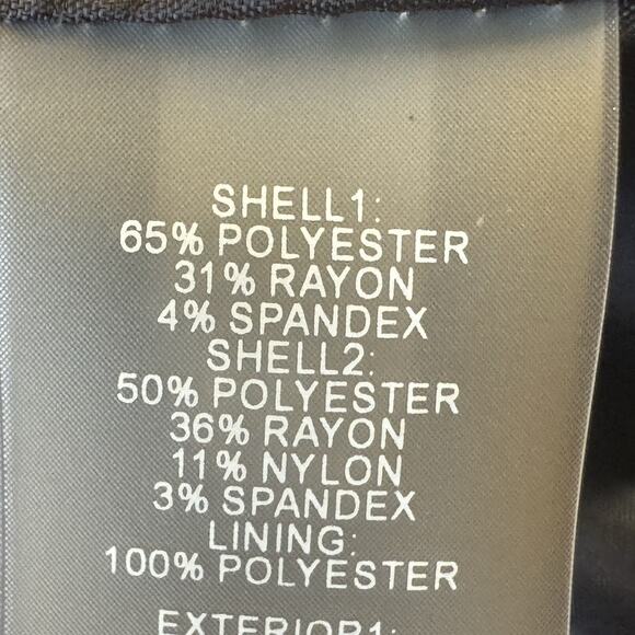 Calvin Klein Open Front Over Coat Jacket Womens Size 10 Black White Fully Lined - Picture 7 of 8